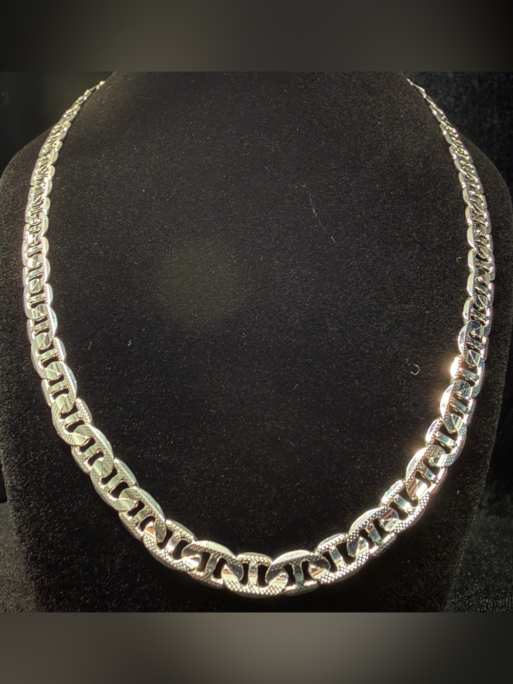 Mariner Diamond Cut 24in 7MM 925 Stamped  Necklace Brand New. Nice Piece!
